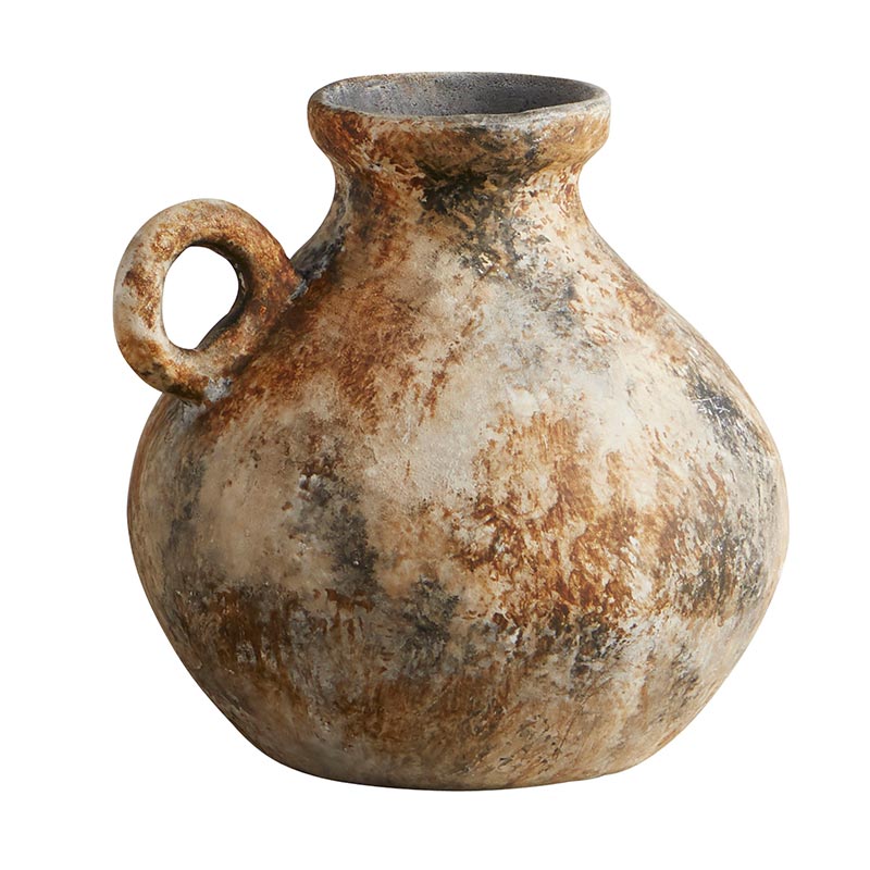 Textured Mini Handled Vase - Bombay Mercantile