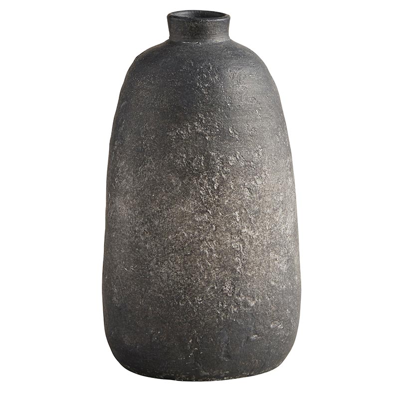 Rustic Vase - Black - Bombay Mercantile