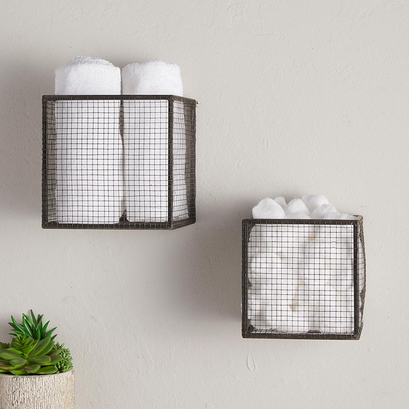 Square Wall Basket - Bombay Mercantile