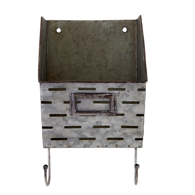 Wall Envelope Holder with Hooks - Bombay Mercantile