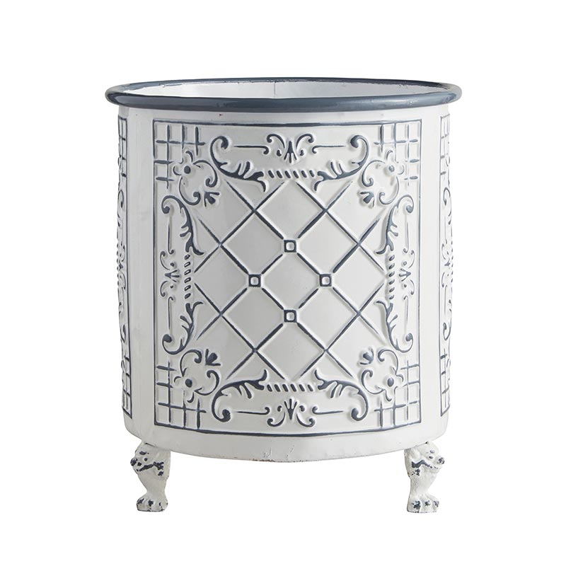 Planter- Blue and white - Bombay Mercantile