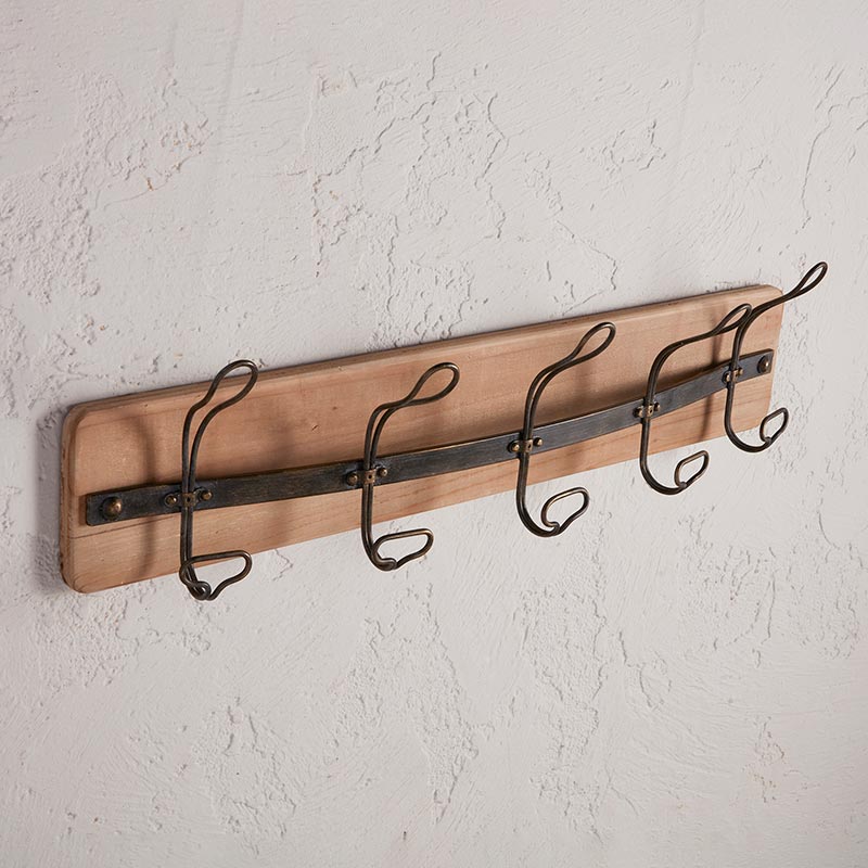 Wall Rack - 5 Hook - Bombay Mercantile