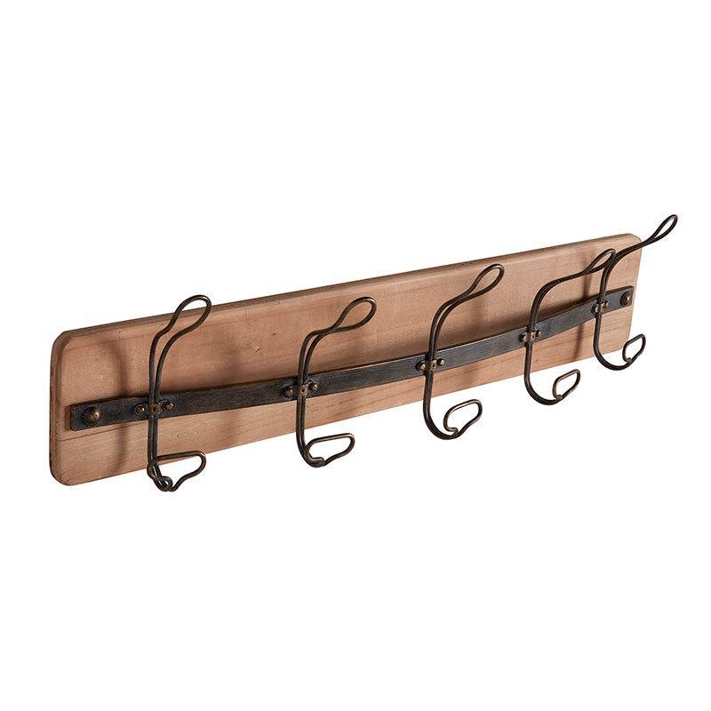Wall Rack - 5 Hook - Bombay Mercantile