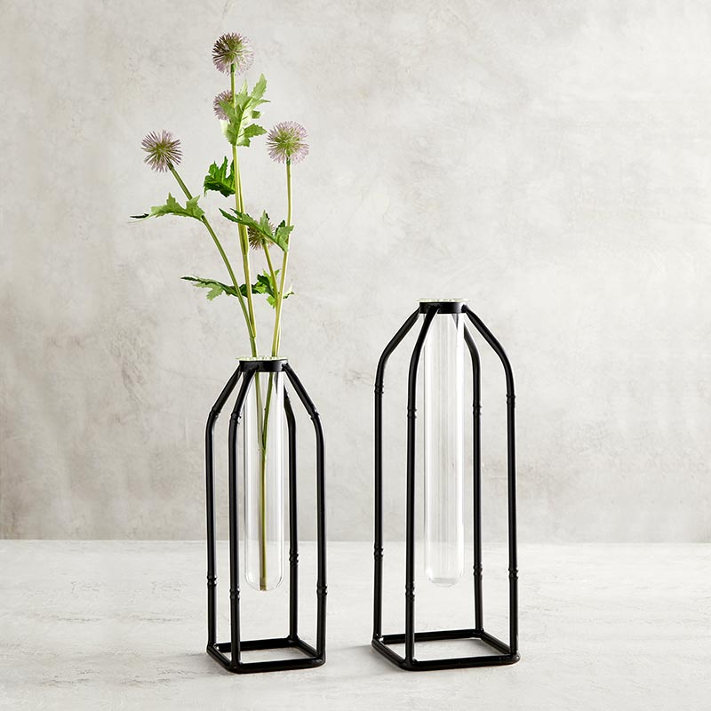 Metal Flower Holder - Bombay Mercantile