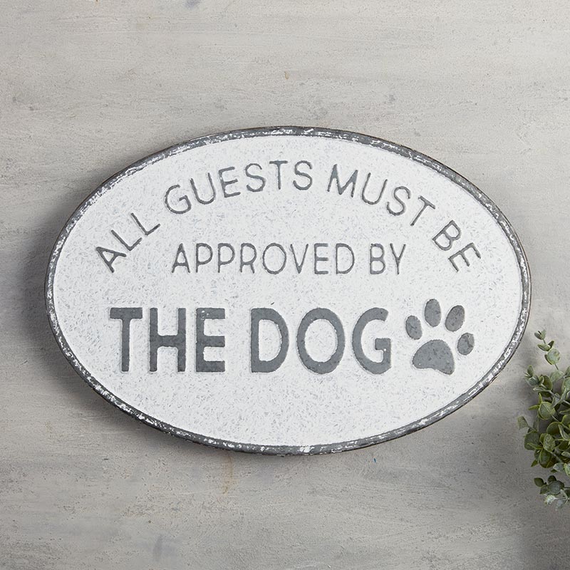 Iron Sign - Approved by the Dog - Bombay Mercantile