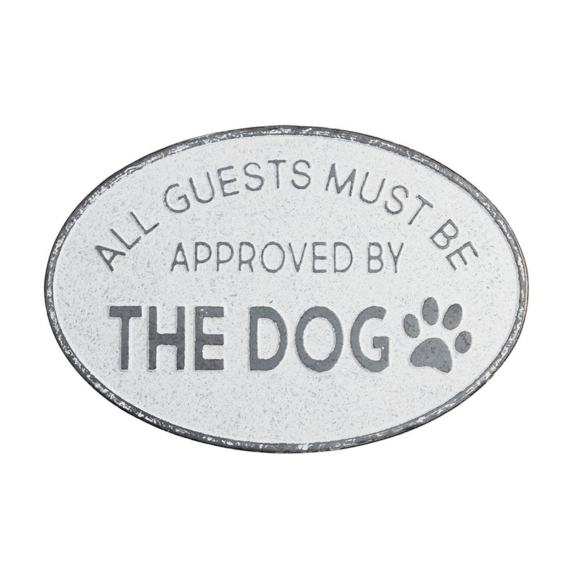 Iron Sign - Approved by the Dog - Bombay Mercantile