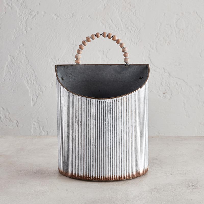 Metal Wall Pot - Bombay Mercantile