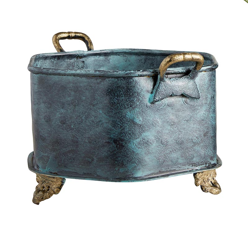 Hexa Embossed Planter - Bombay Mercantile