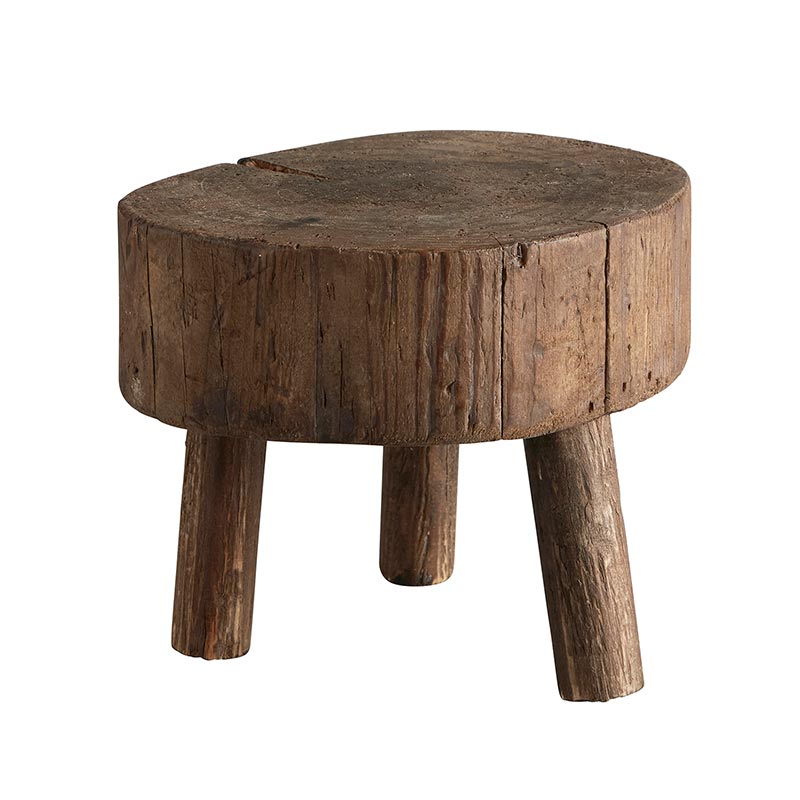 Antique Wooden Planter Stand - Bombay Mercantile
