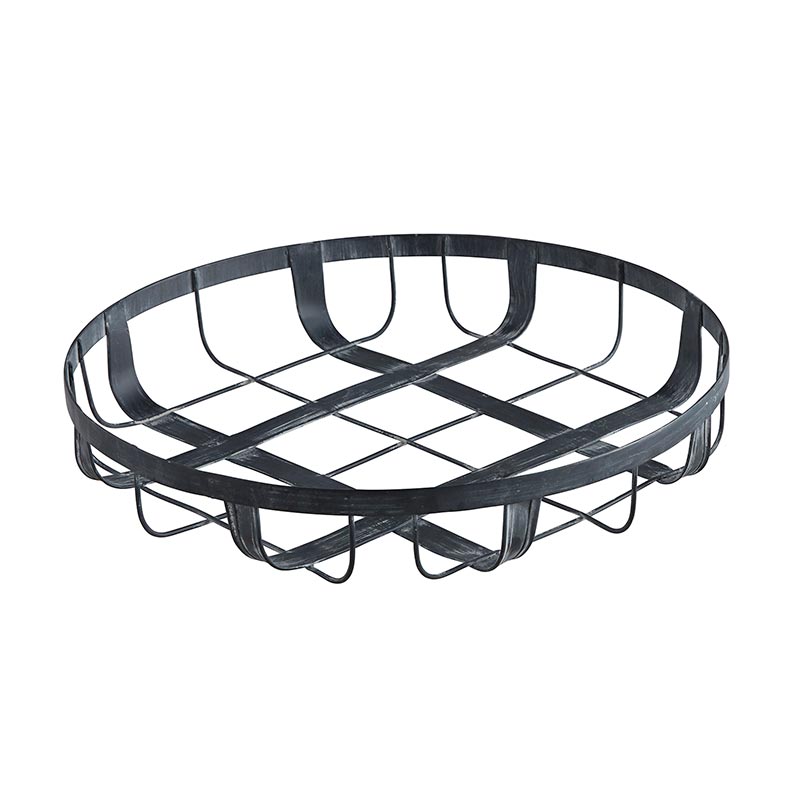 Round Metal Basket - Bombay Mercantile