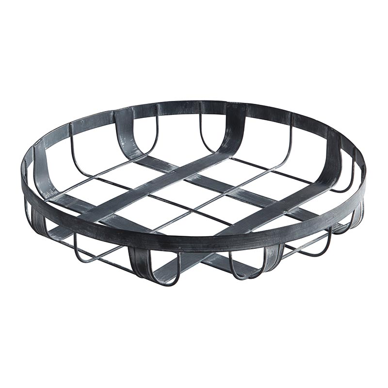 Round Metal Basket - Bombay Mercantile