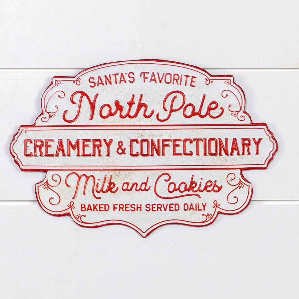 North Pole Creamery Sign - Bombay Mercantile