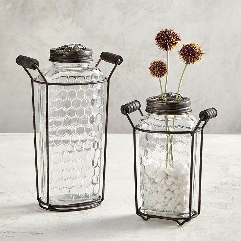 Honey Comb Vase - Bombay Mercantile