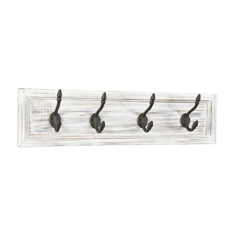 Wall Rack - 4 Hook - Bombay Mercantile