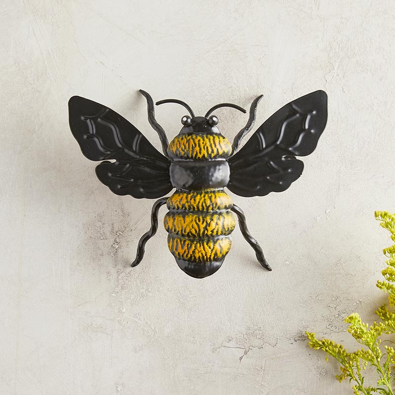 Metal Décor - Bee Wall Décor, Set of 2 - Bombay Mercantile