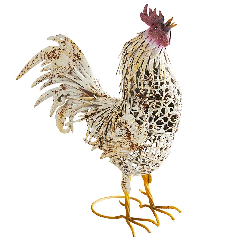 Metal Décor - Rooster - Bombay Mercantile
