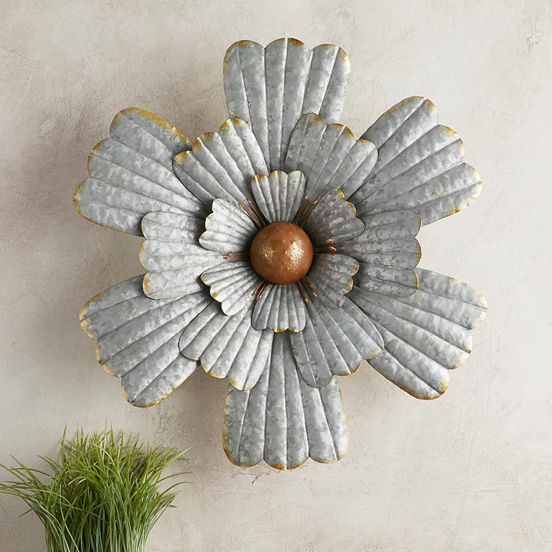 Metal Décor - Flower Wall Décor - Bombay Mercantile