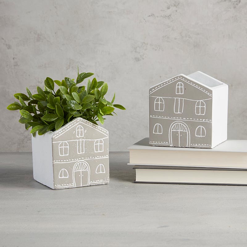 House Planter - Gray - Bombay Mercantile