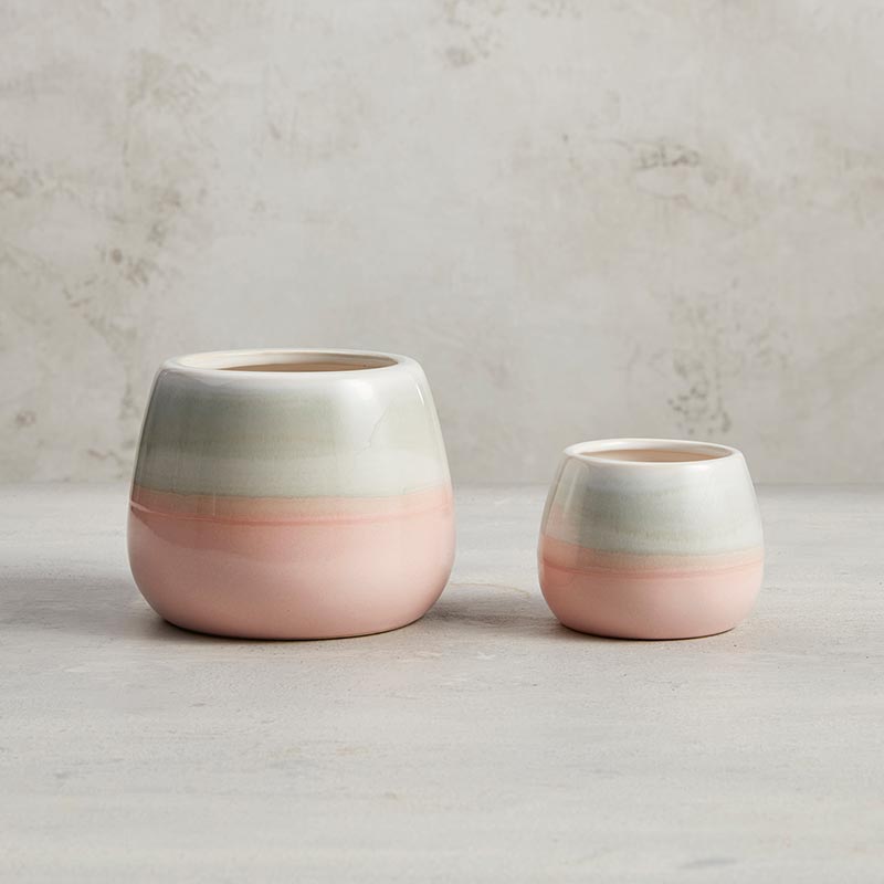 Pink Gray Pot - Bombay Mercantile