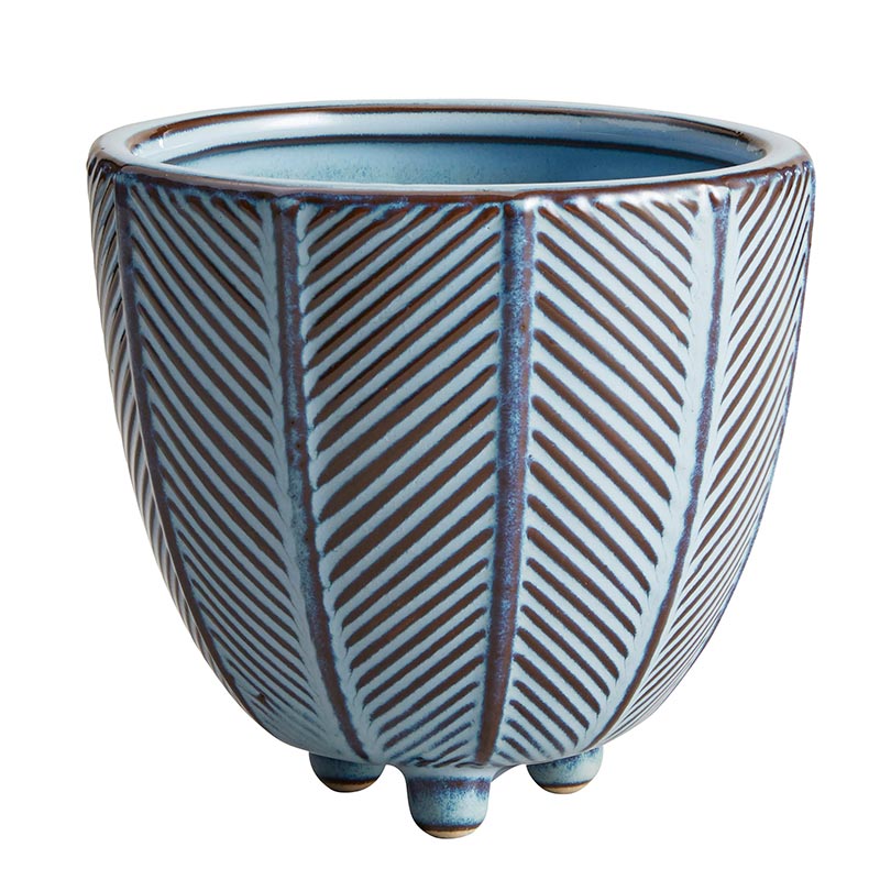 Blue Line Pot - Bombay Mercantile