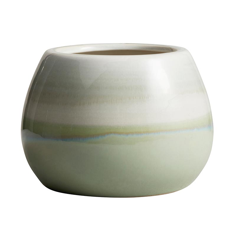 Aqua Stone Pot - Bombay Mercantile