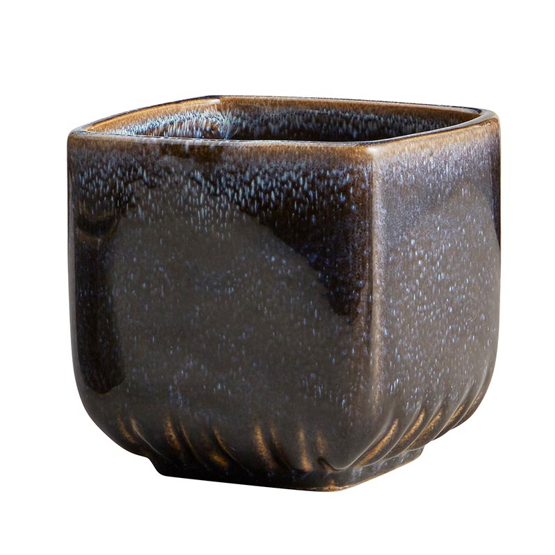 Navy Square Pot - Bombay Mercantile
