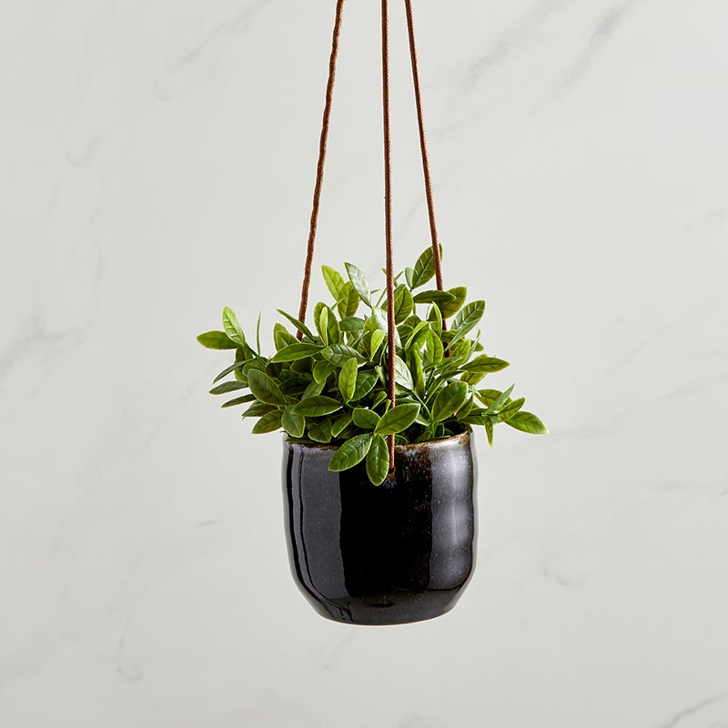 Navy Hanging Vase - Bombay Mercantile