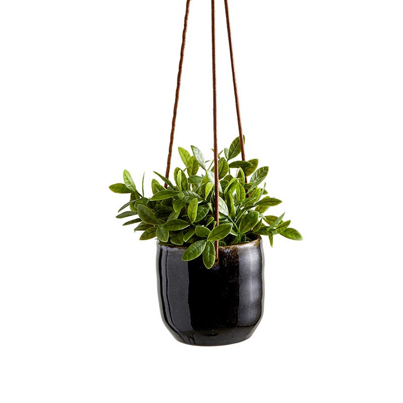 Navy Hanging Vase - Bombay Mercantile
