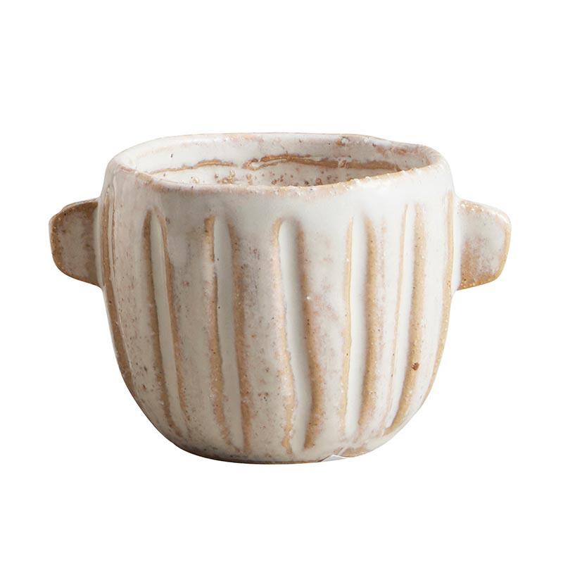Cream Pot with Handles - Bombay Mercantile