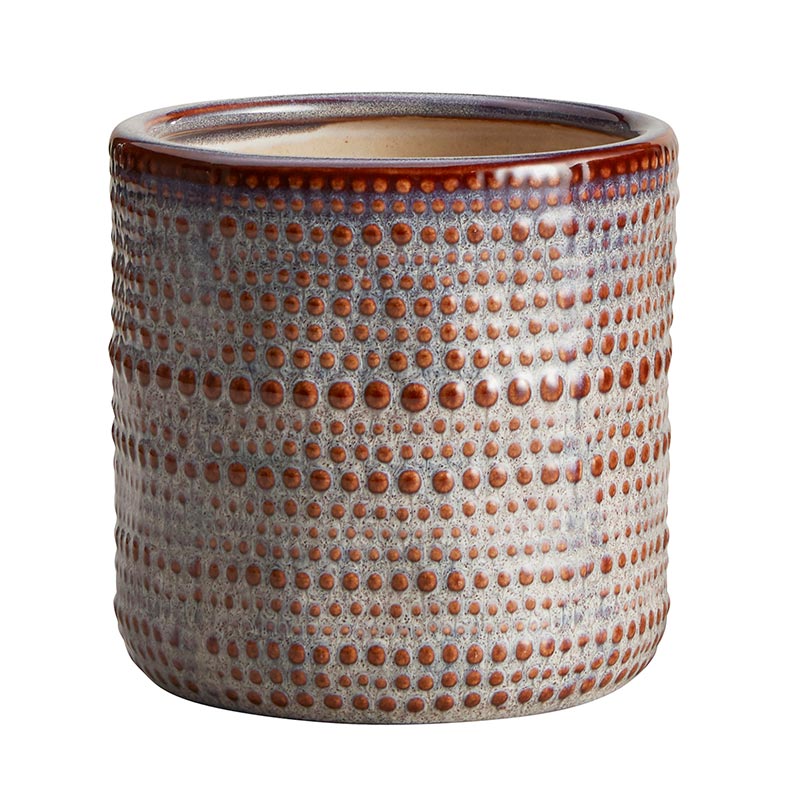Smoke Dotted Pot - Bombay Mercantile