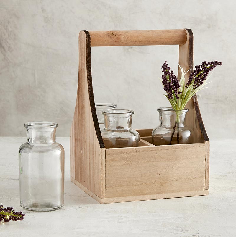 4 Bottle Flower Holder - Bombay Mercantile