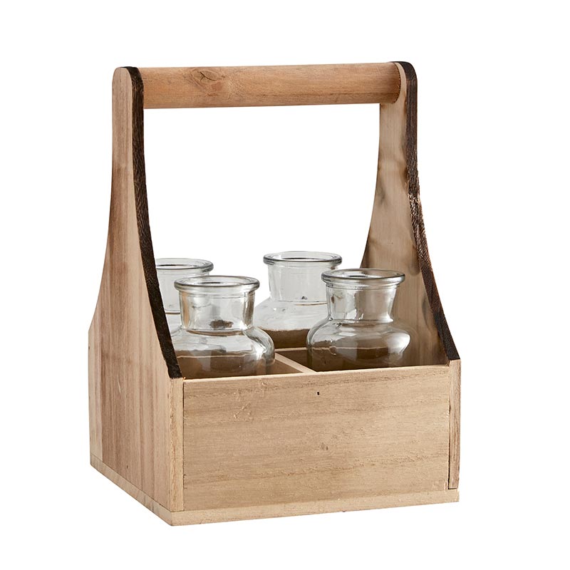 4 Bottle Flower Holder - Bombay Mercantile