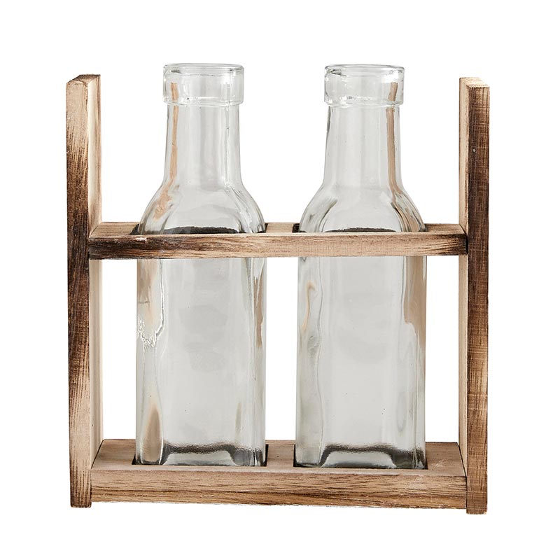 Two Bottle Flower Holders - Bombay Mercantile