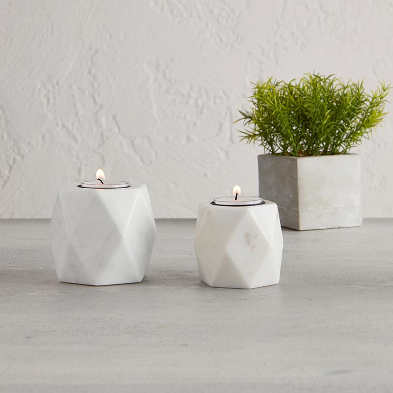 Hexa Pillar Candle Holder - Bombay Mercantile