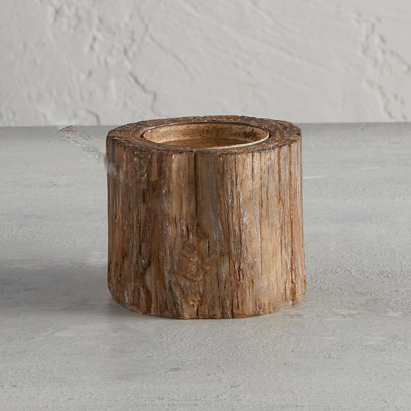 Bark Candle Holder, Set of 2 - Bombay Mercantile