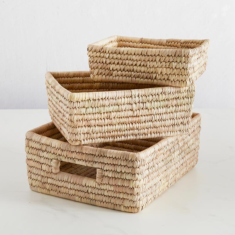 Rectangle Mini Basket Set - Bombay Mercantile