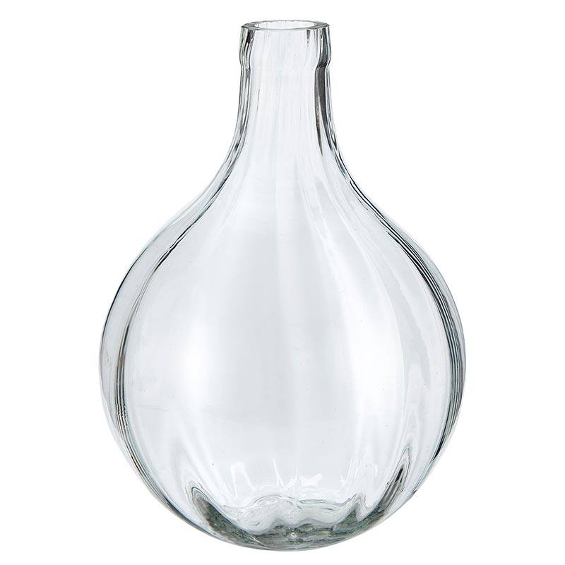 Glass Bulb shape Vase - Bombay Mercantile