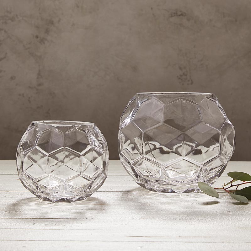 Round Bubble Glass Vase - Bombay Mercantile