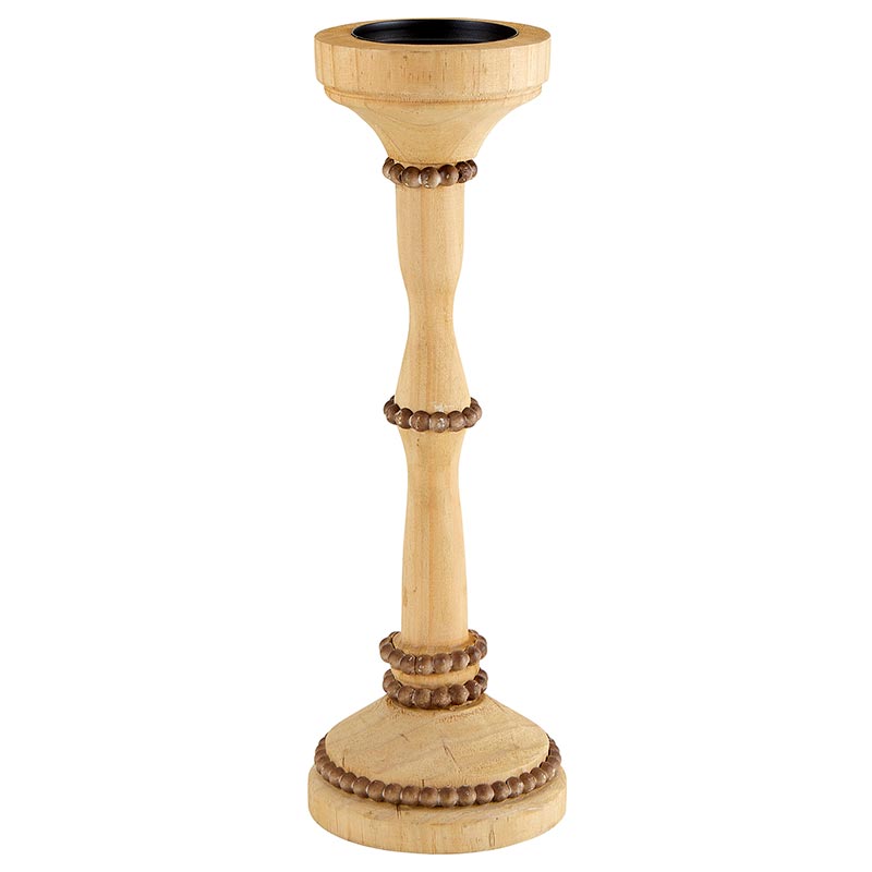 Wooden Candle Holder- Short/ Tall - Bombay Mercantile