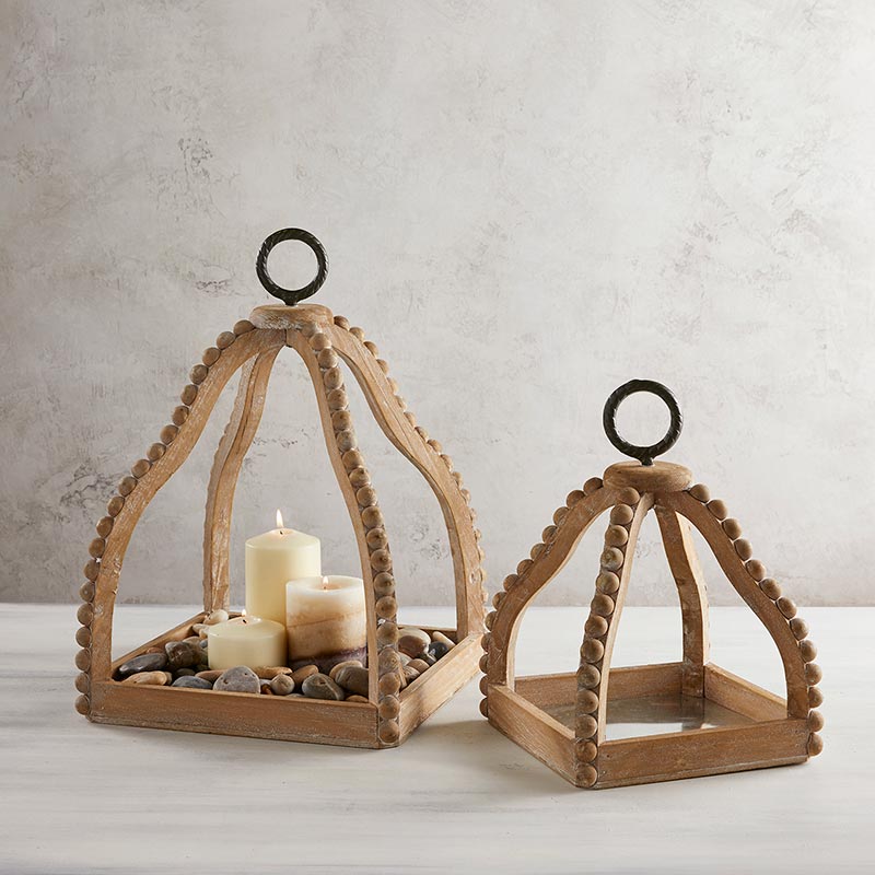 Wooden Candle Holder - Bombay Mercantile