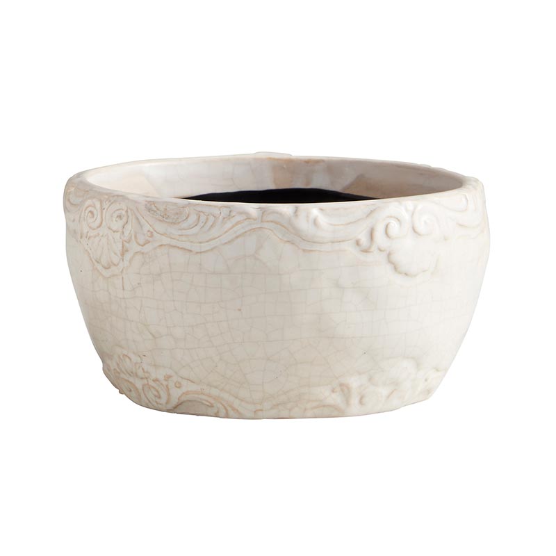 Round Ceramic Pot - Bombay Mercantile