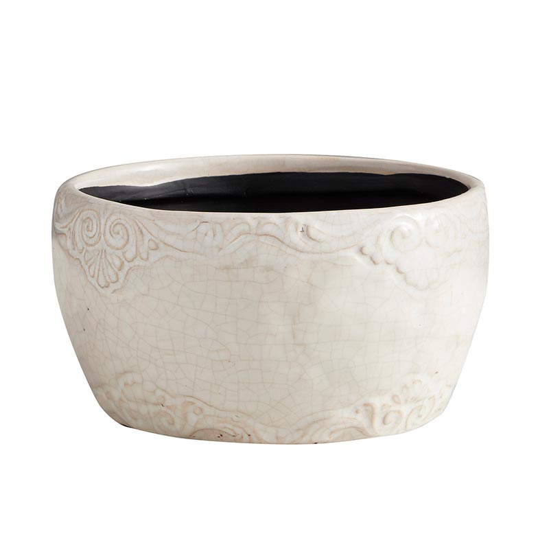 Round Ceramic Pot - Bombay Mercantile