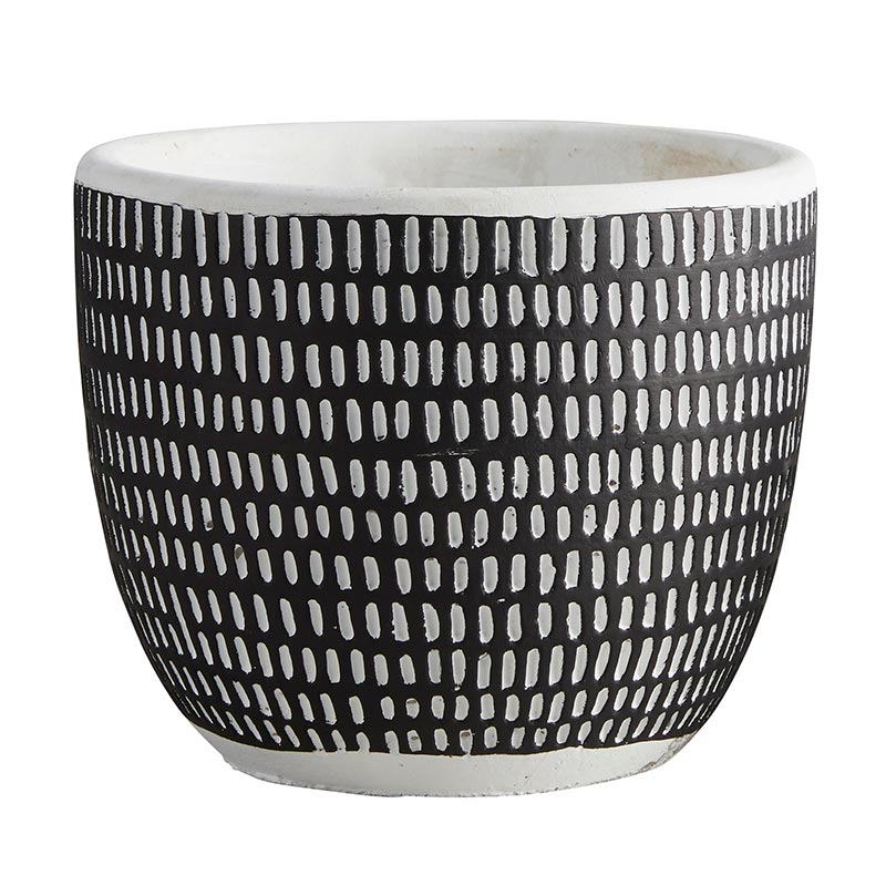 Pit Vertical Stripes Pot - Bombay Mercantile