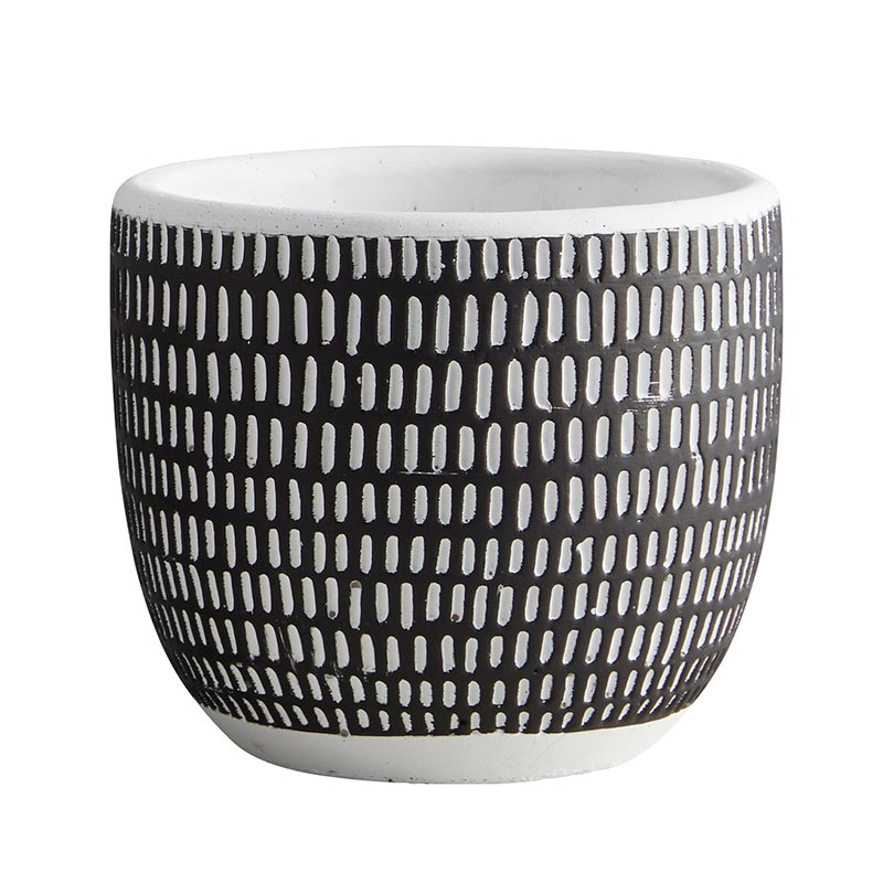 Pit Vertical Stripes Pot - Bombay Mercantile