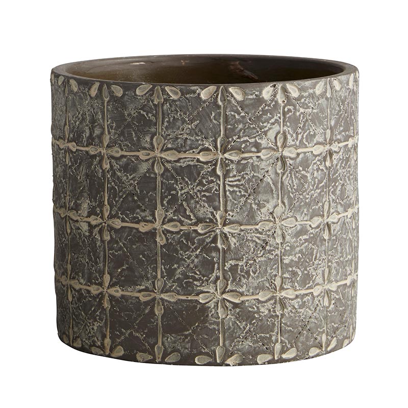 Round Bricks Pot - Bombay Mercantile