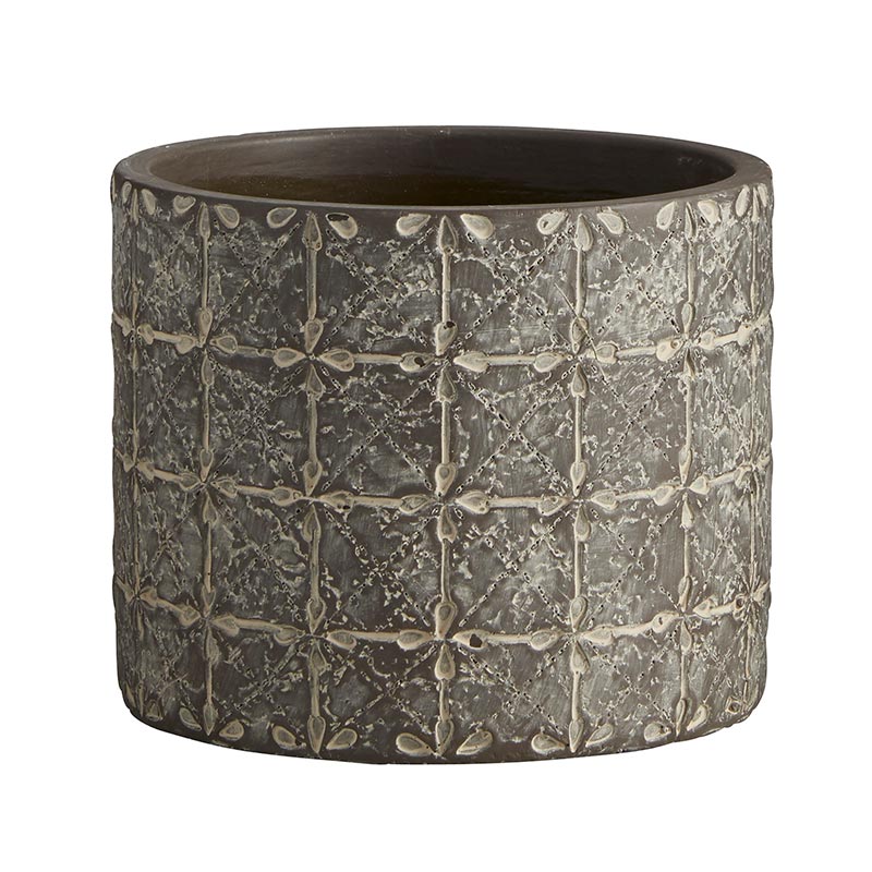 Round Bricks Pot - Bombay Mercantile