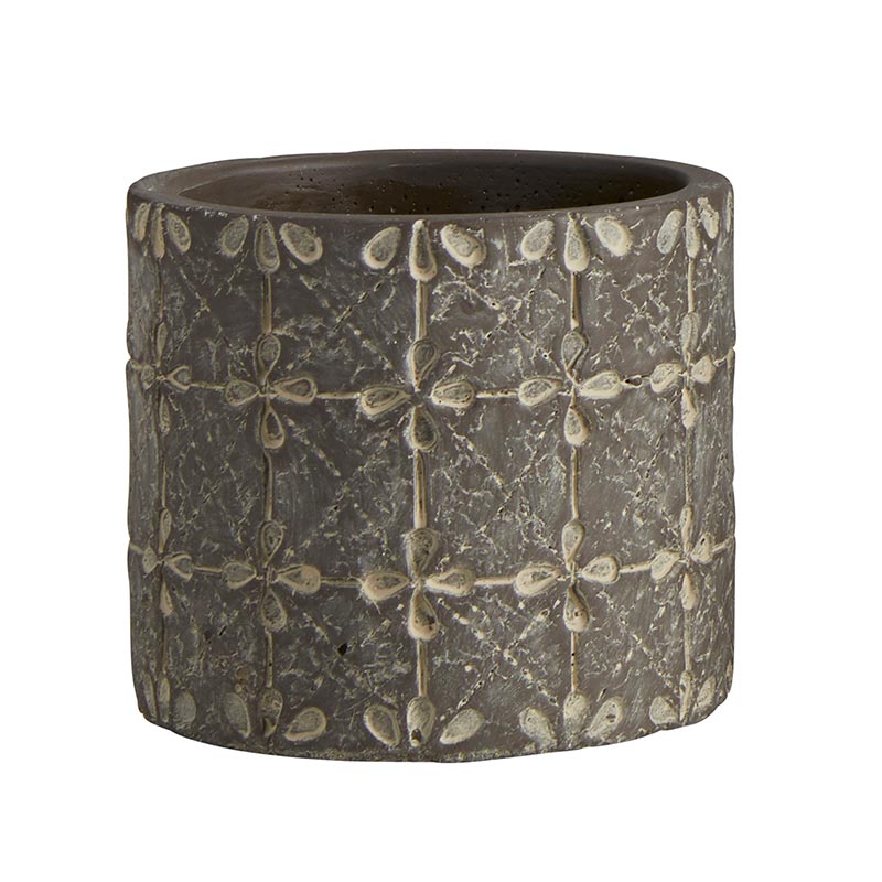 Round Bricks Pot - Bombay Mercantile
