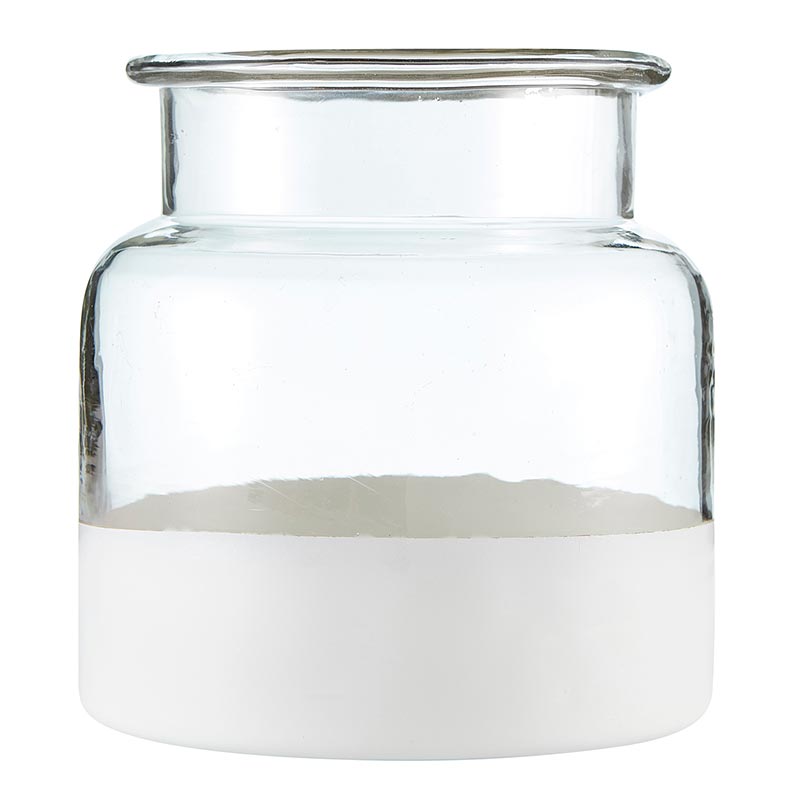 Vase with Matte White Base - Bombay Mercantile