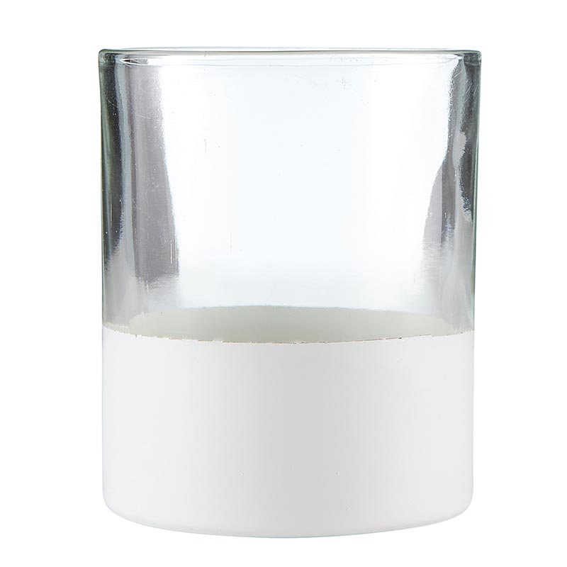 Vase with Matte White Base - Bombay Mercantile