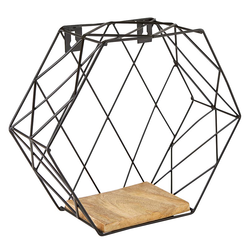 Honeycomb Shape Wall Shelf - Bombay Mercantile